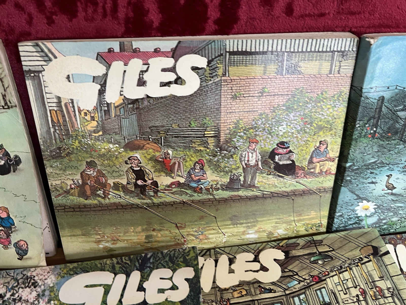 Vintage Giles cartoons annuals 18 issues books collection from 1964 to 2019 mix