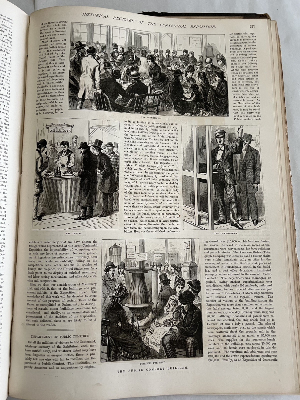 Orig. Frank Leslie’s Historical Register of the Centennial, in Phila. Pa. 320 pg
