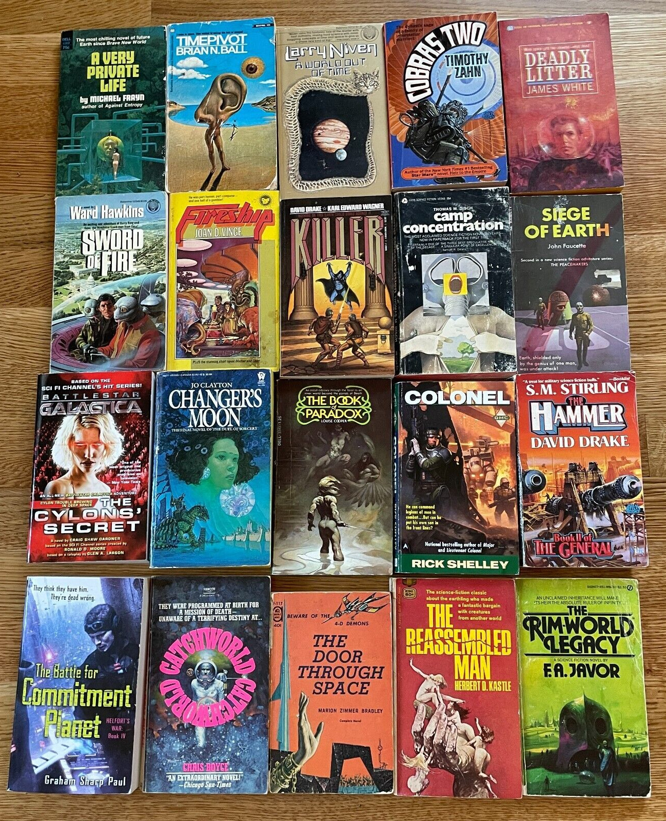 10X All Science Fiction Scifi Random Mix Paperback Books Vintage 1960s+ Lot