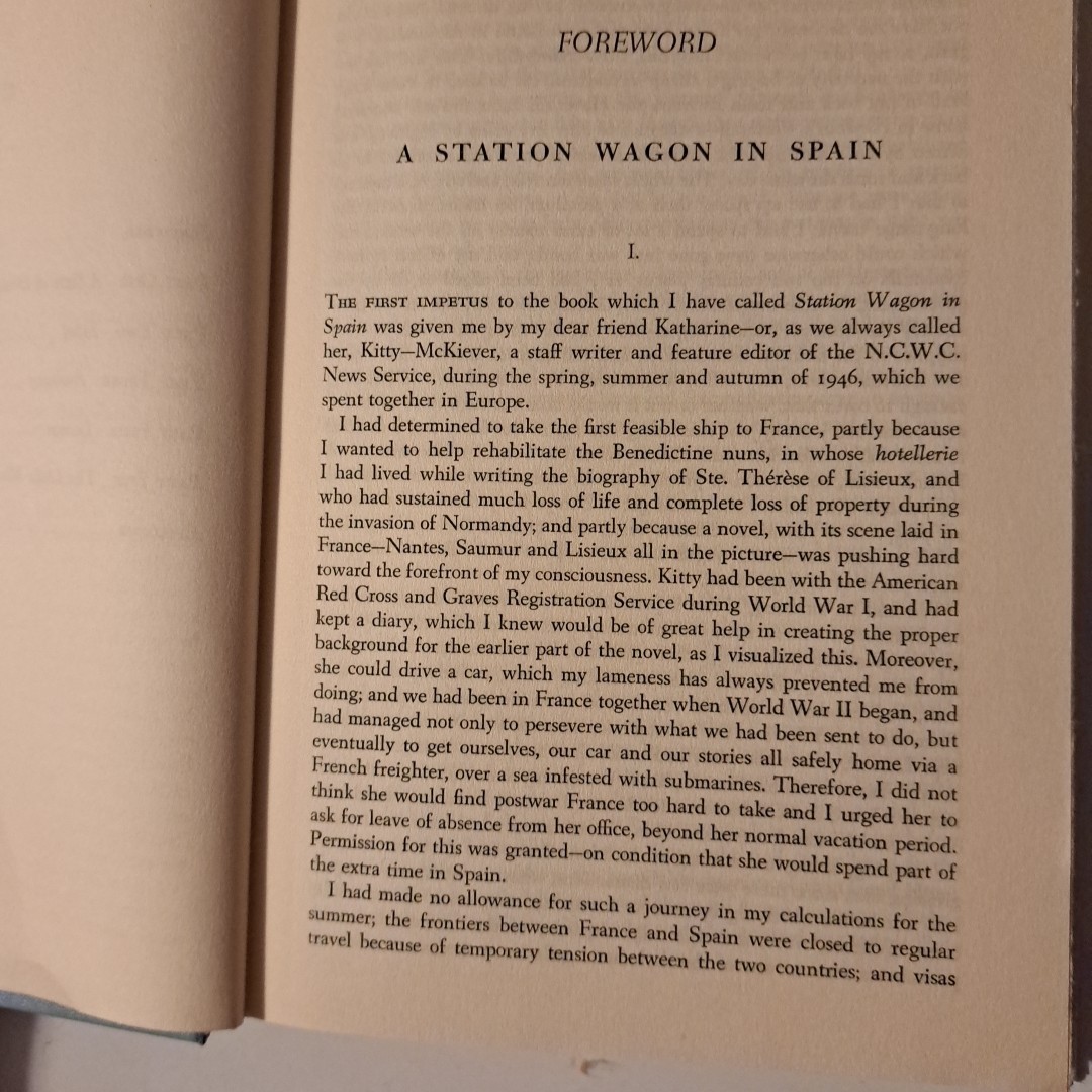 Station Wagon In Spain, Frances Parkinson Keyes💥1959 HC BCE DJ 224 Pages