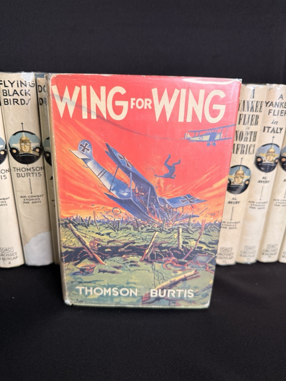 Air Combat Stories For Boys Complete Set of 16 w/Dust Jackets