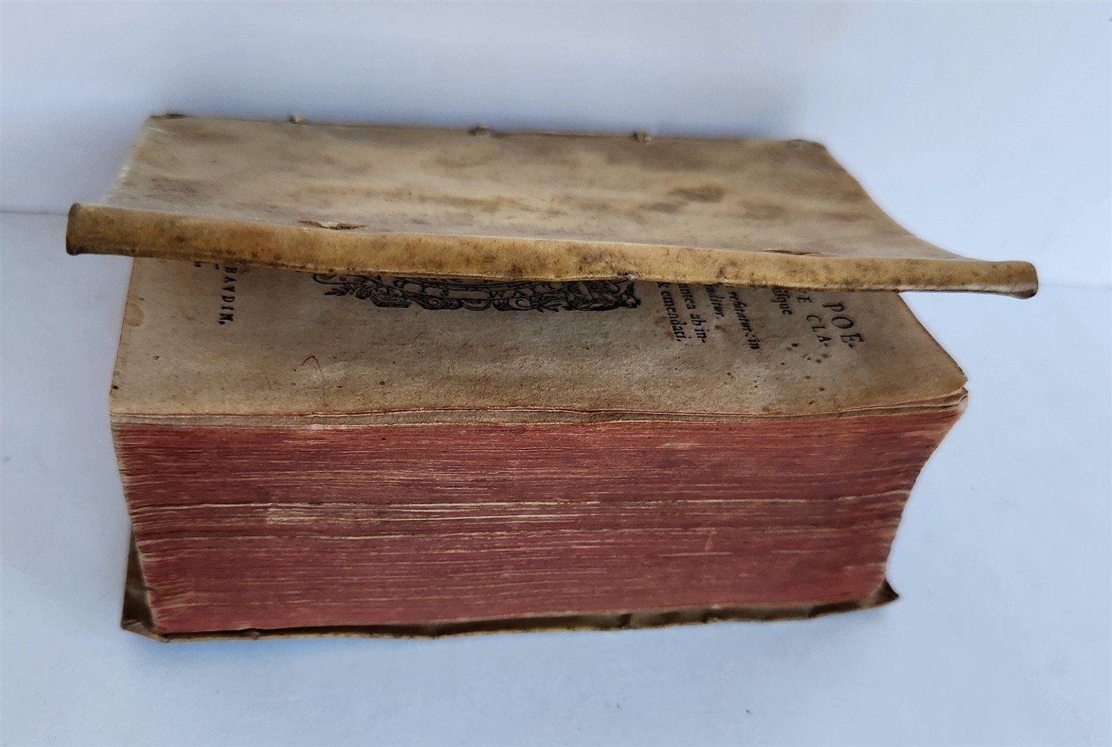 1577 PETRARCH Francisci Petrarchae poetae oratorisque antique VELLUM BOUND