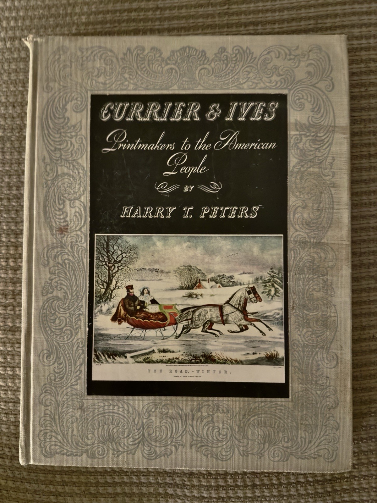 Currier & Ives Ephemera PRINTS Book 1942 VTG Art Junk Journaling