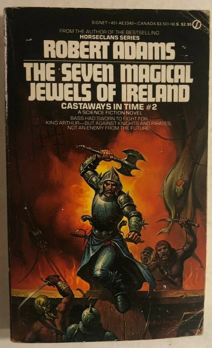 THE SEVEN MAGICAL JEWELS OF IRELAND by Robert Adams (1985) Signet SF pb 1st