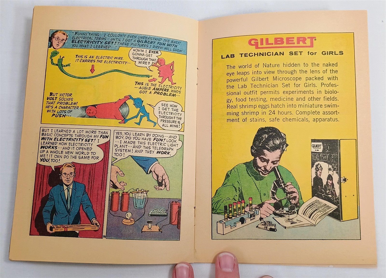 Vintage Gilbert Toys Present Science Leads The Way Comic Book Lot 1959