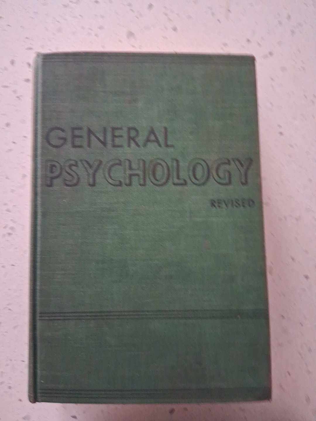 GENERAL PSYCHOLOGY REVISED by Wayland F. Vaughan 1939 Odyssey Press hardcover