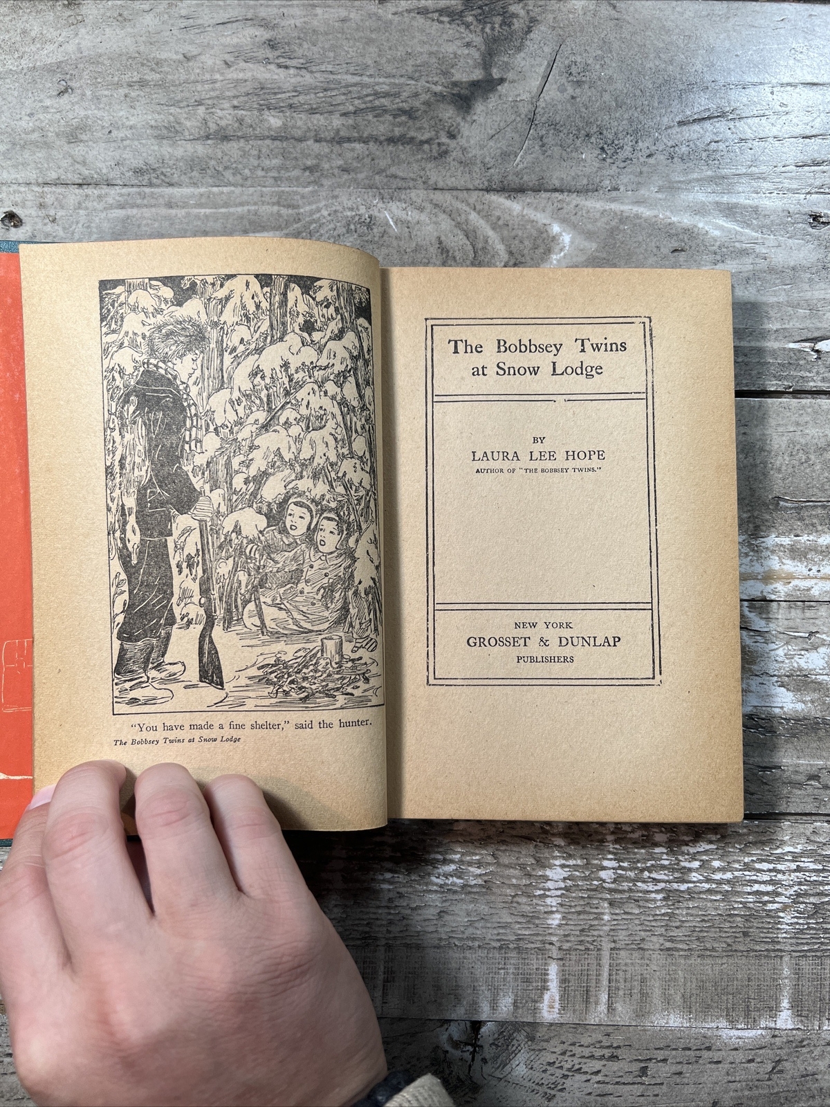 1913 Antique Juvenile Fiction Book “The Bobbsey Twins at Snow Lodge”