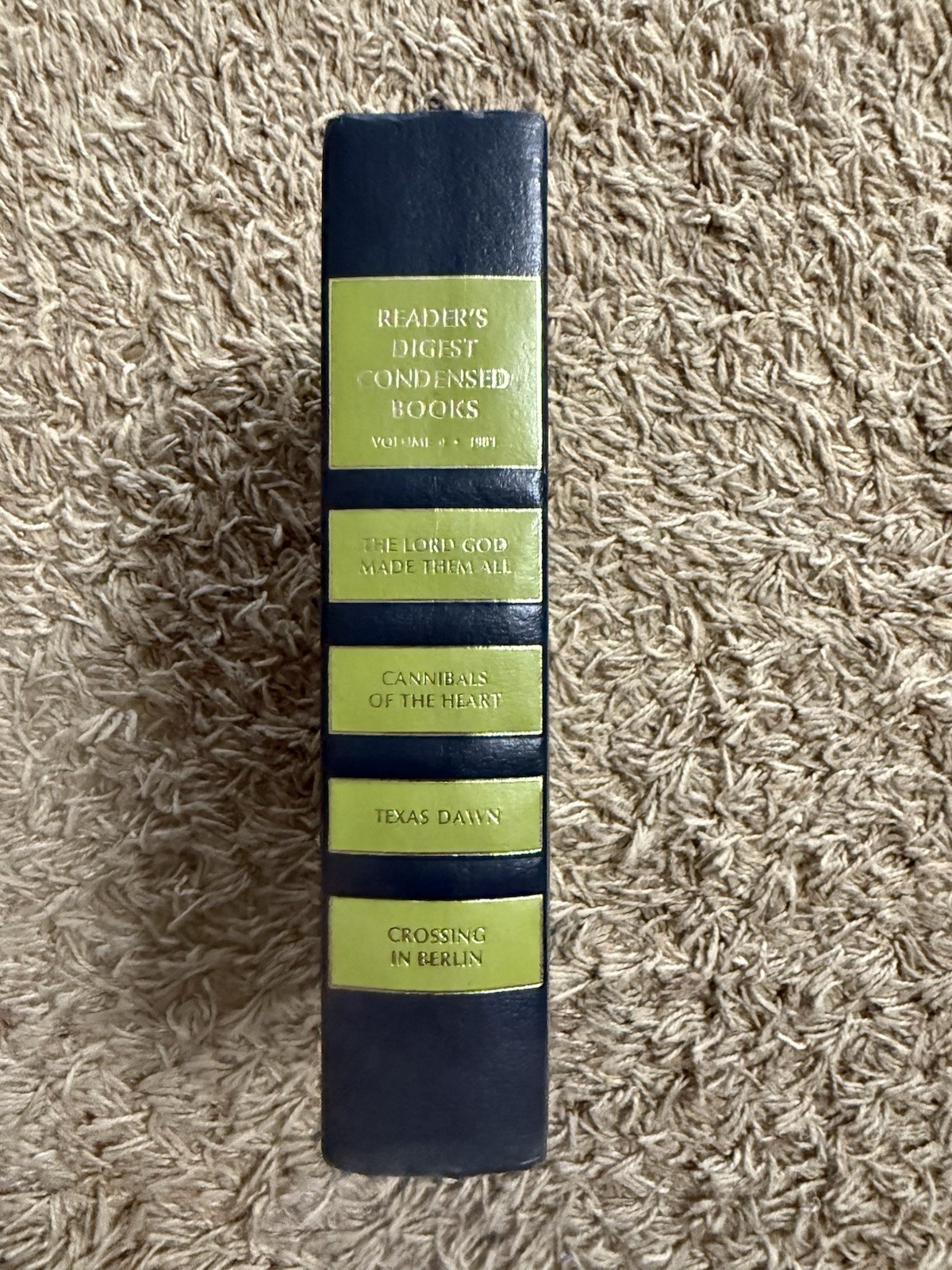 Reader’s Digest Condensed Books Vol. 4 1981 Vintage Hardcover Green