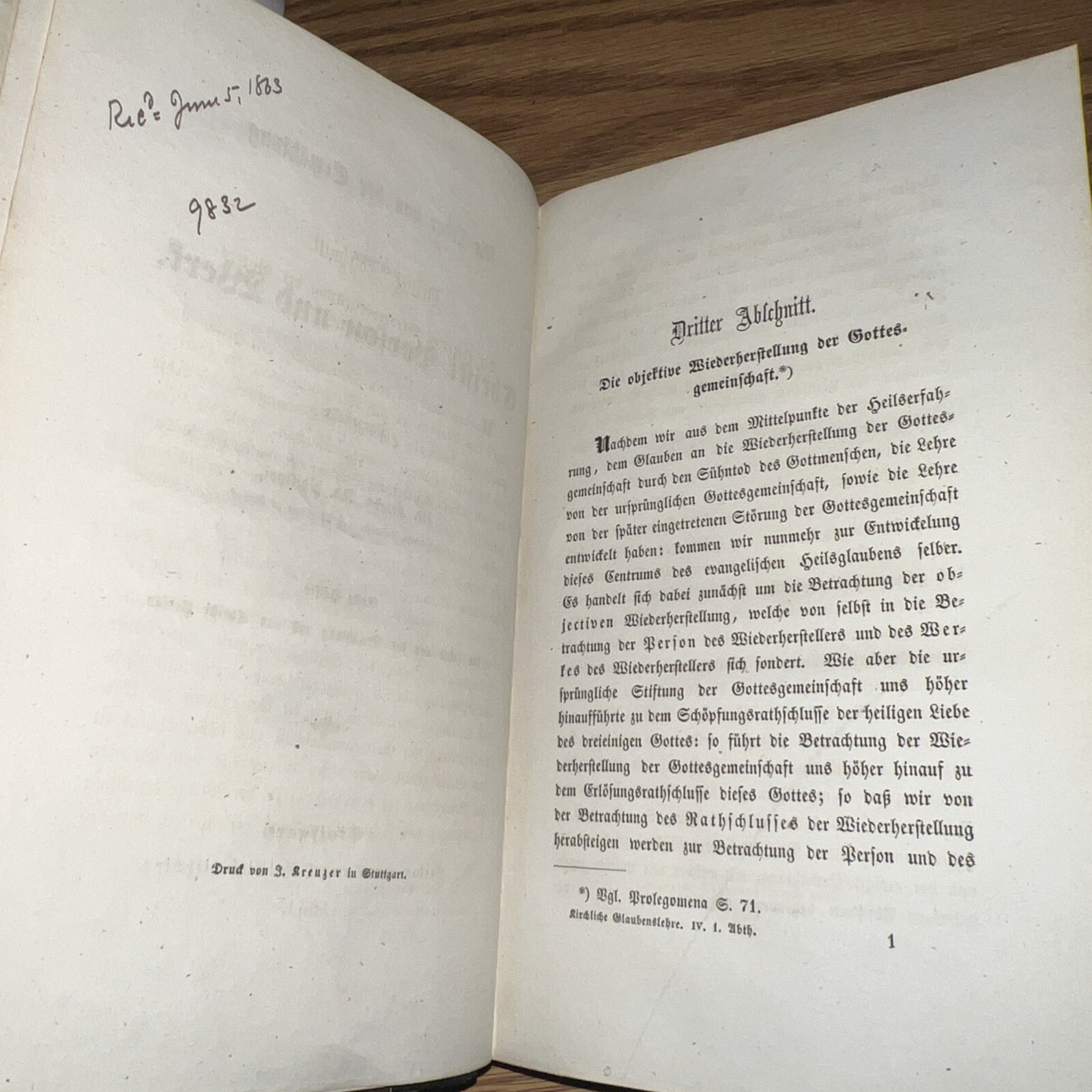 1861 The doctrine of election/Christ person/ work Dr. F Phillippi Ger/Latin/Gre