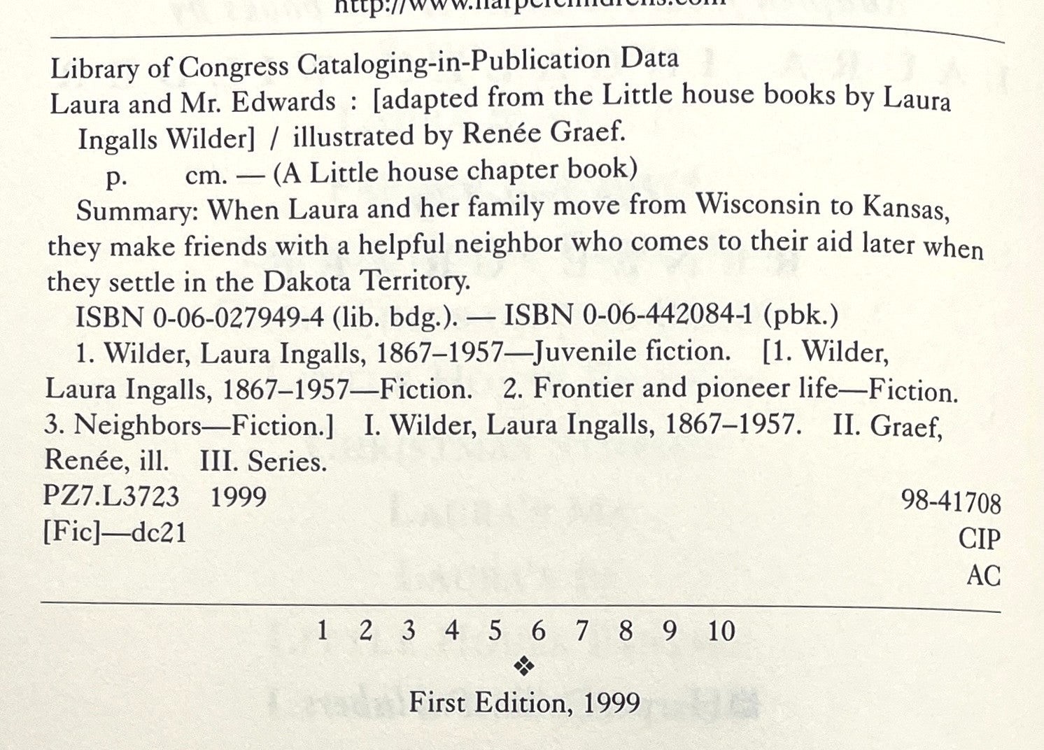 Renée Graef / Laura & Mr Edwards Inscribed Signed 1st Edition