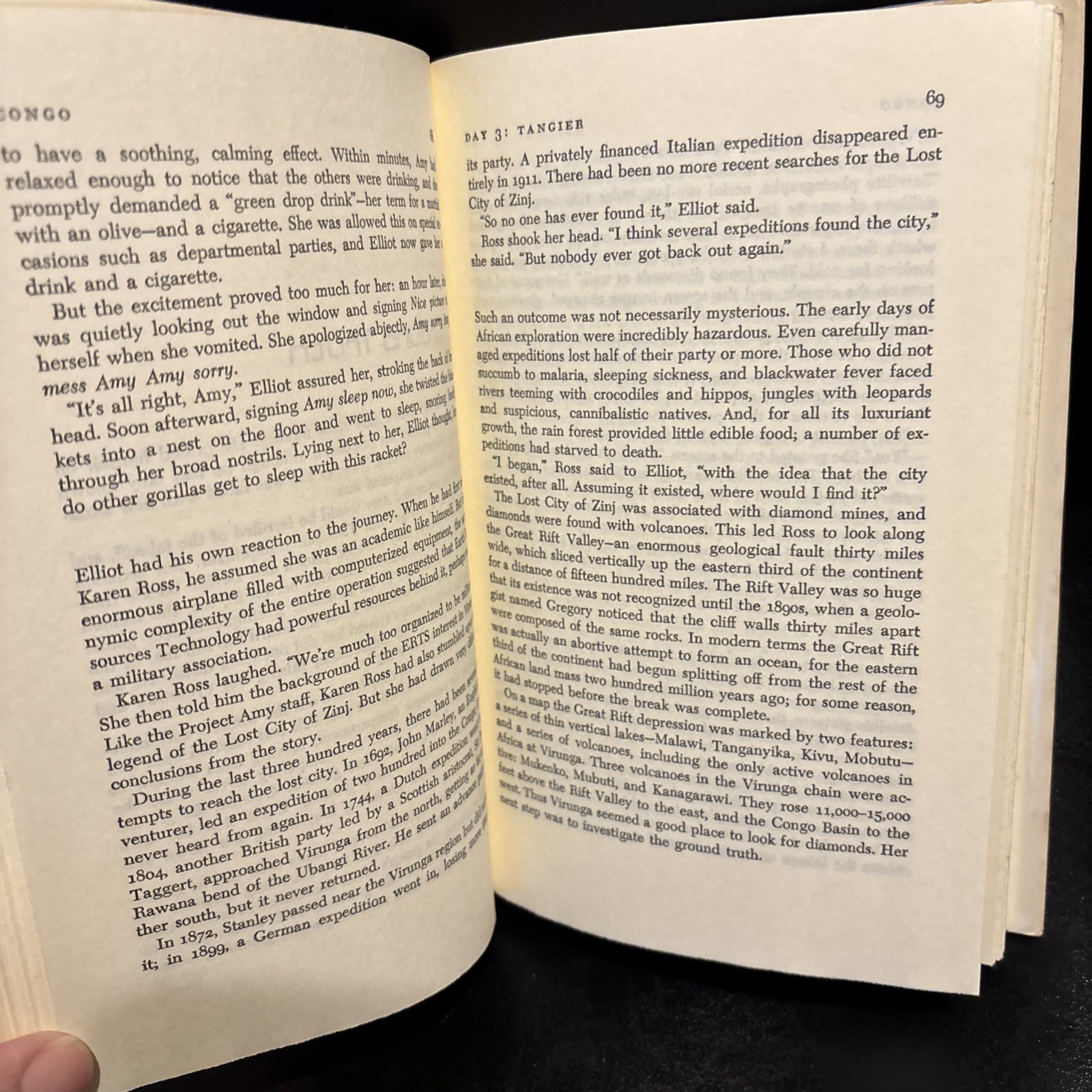 Congo – Michael Crichton (1980 HC Book w/DJ) BCE – Alfred A. Knopf First