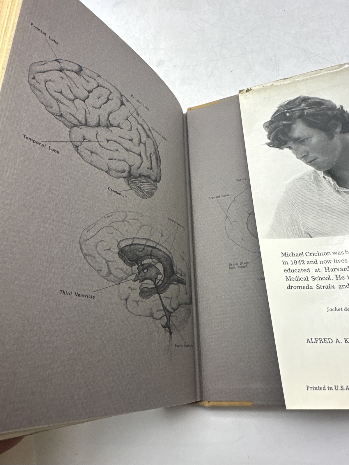 Michael Crichton The Terminal Man 1972 1st Edition Sci Fi Thriller (24-8)
