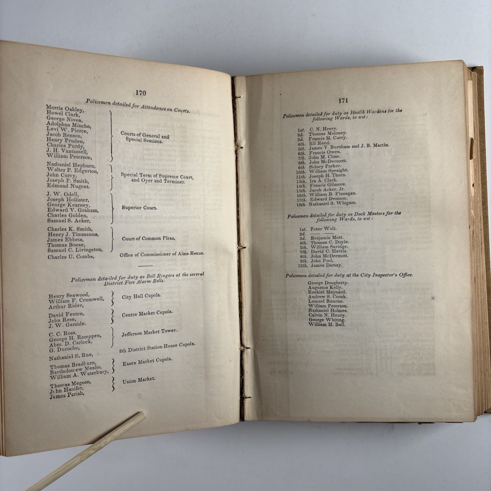 1850 Manual of the Corporation of the City of New York D.T. Valentine McSpedon