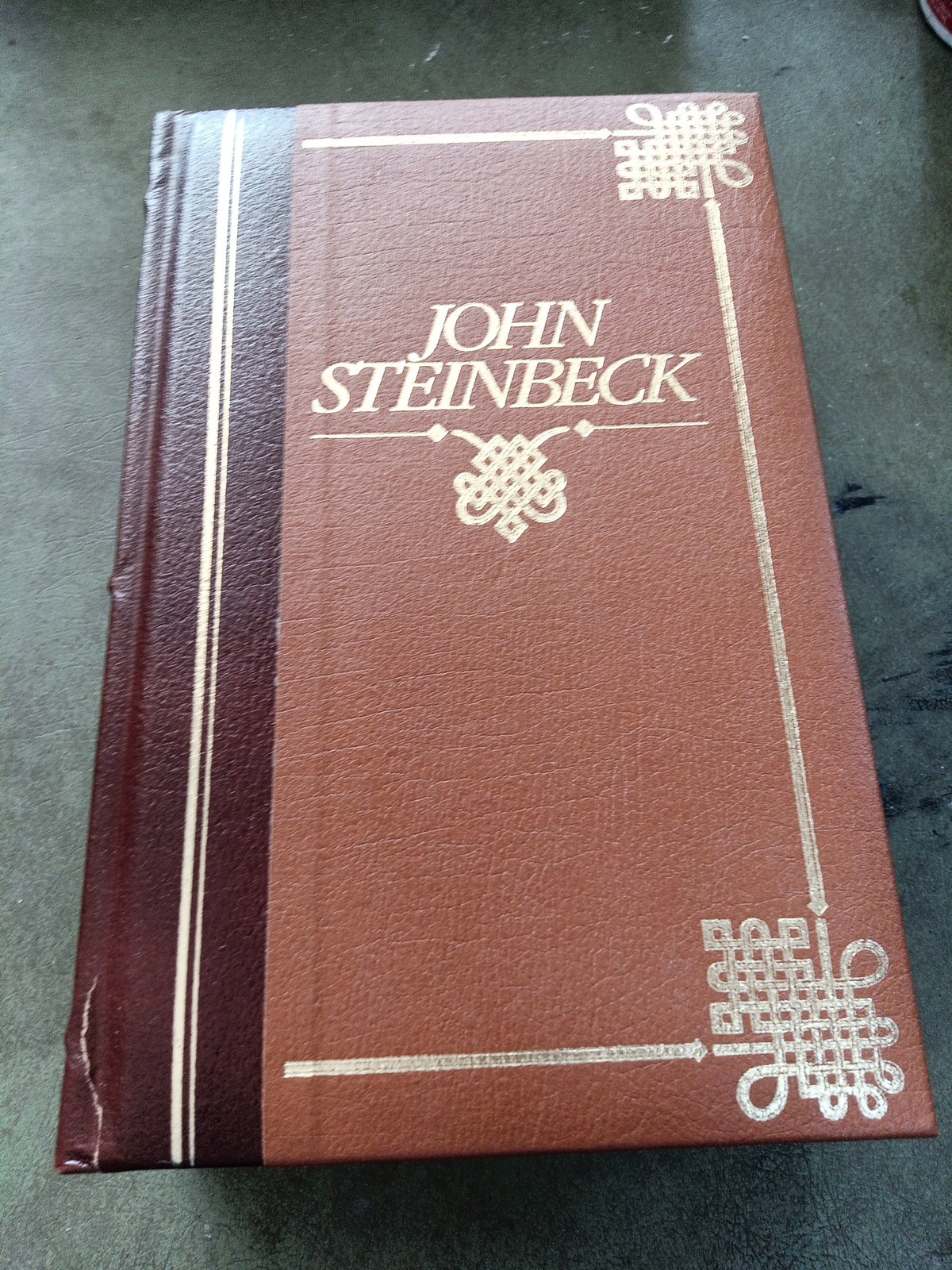 JOHN STEINBECK Bonded Leather Book 1987 Masters Library 5 Stories In One Book