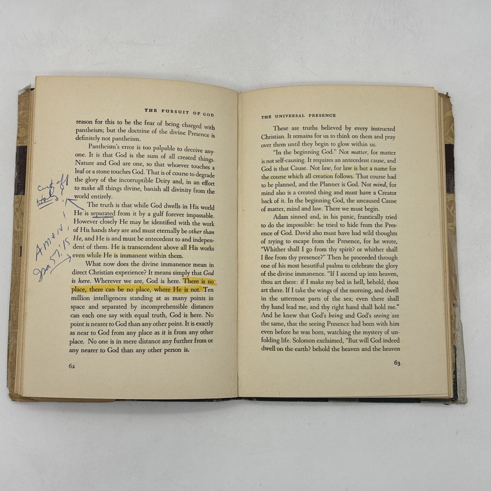 The Pursuit of God 1948 First Edition Hardcover By A.W. Tozer w/ Dust Jacket