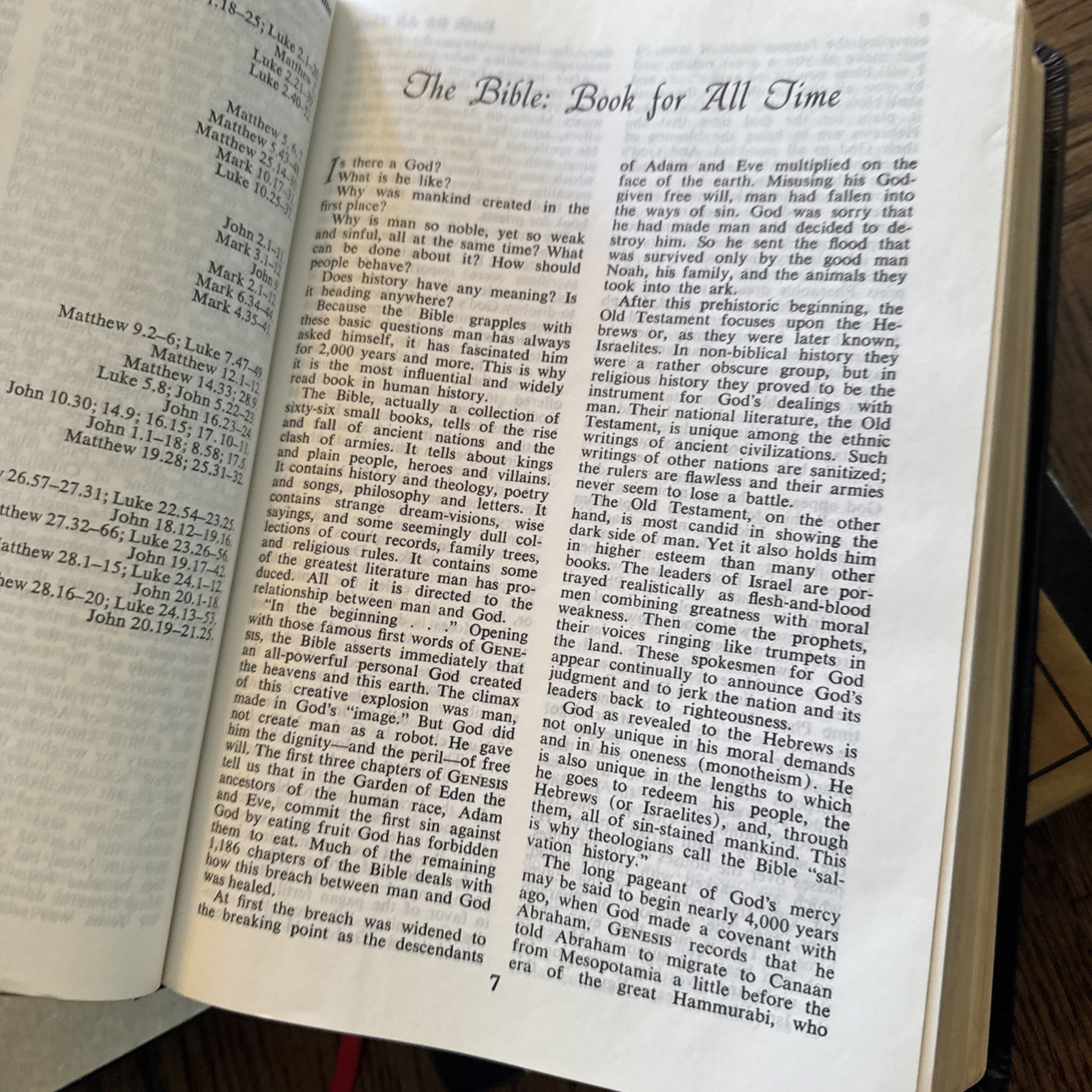 1972 Cokesbury Holy Bible Bonded Leather W/ Box