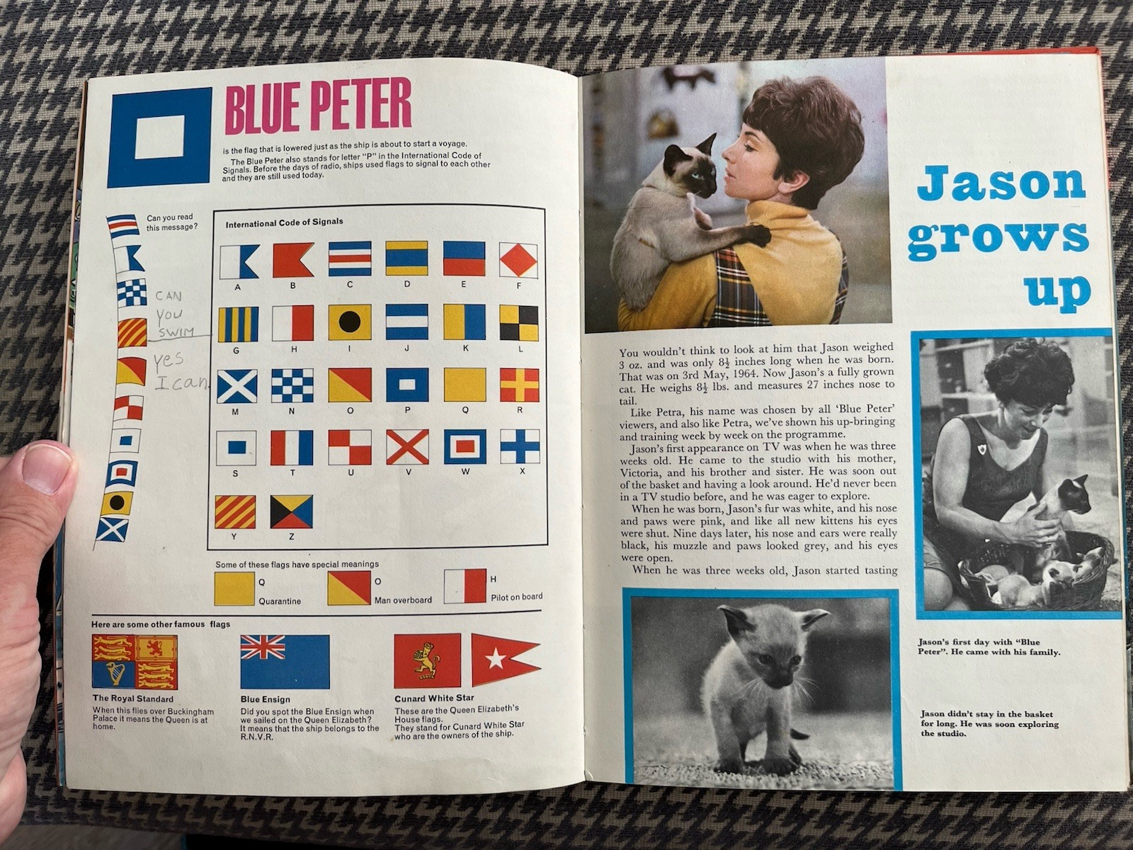 The Book Of Blue Peter 1965 Unclipped Second Annual Good Condition
