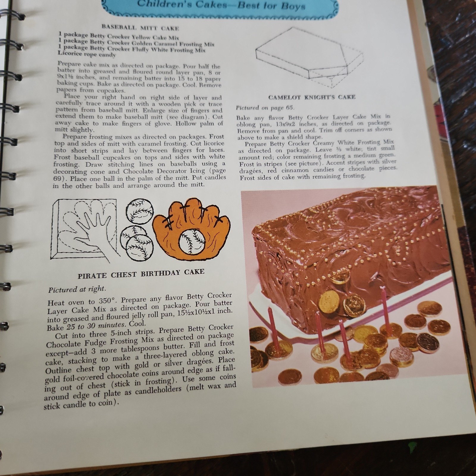 Betty Crocker Cake & Frosting Mix Cookbook – Vintage 1966 1st Edition HC Spiral