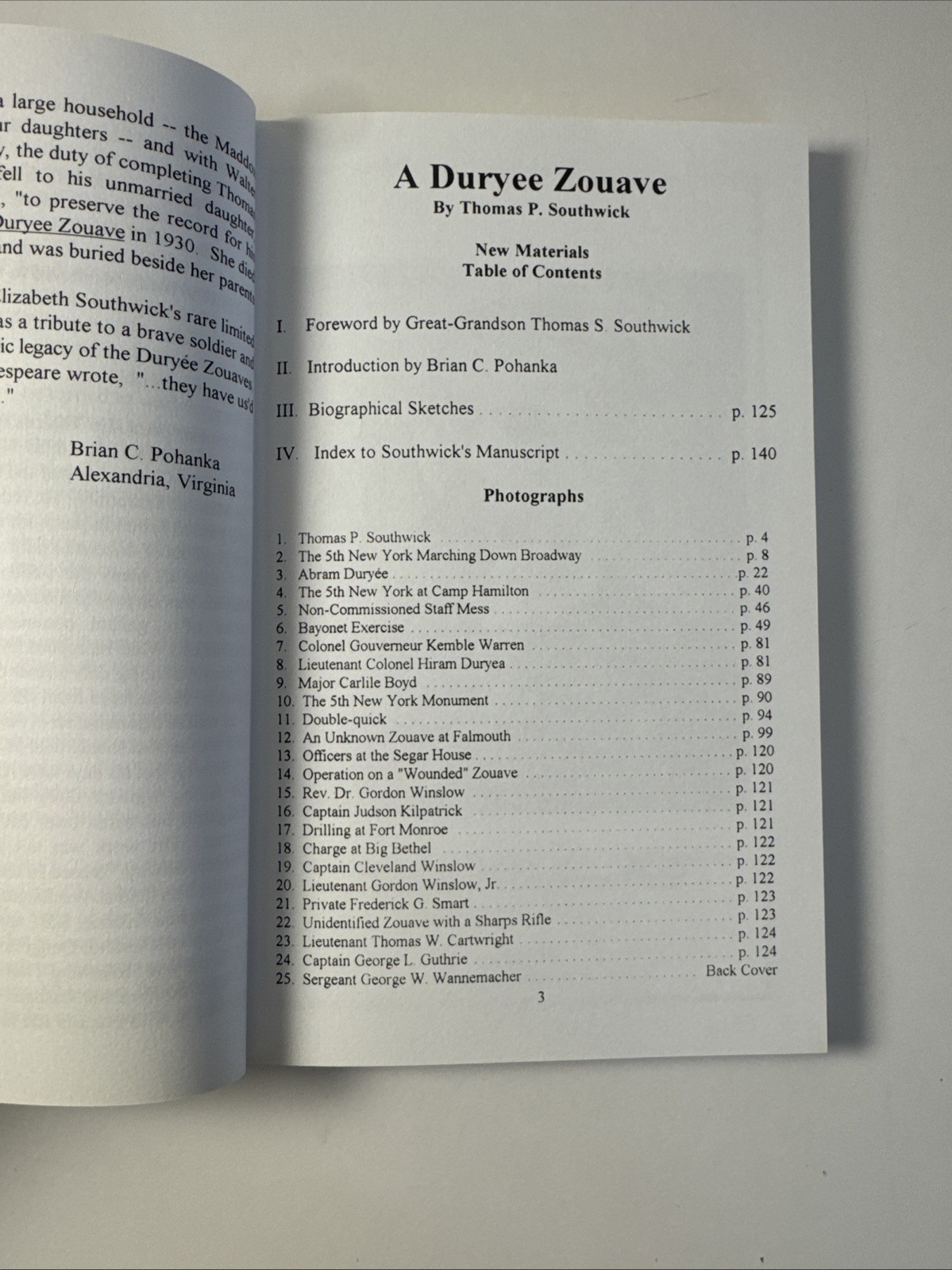 A DURYEE ZOUAVE FIFTH NEW YORK VOLUNTEER INFANTRY Civil War History Signed
