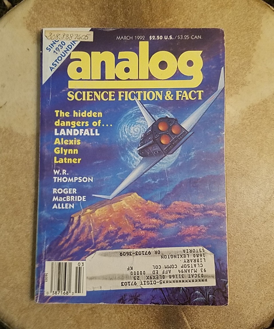 1992 Analog Science Fiction Digests Complete Year. Acceptable Ex-library Readers