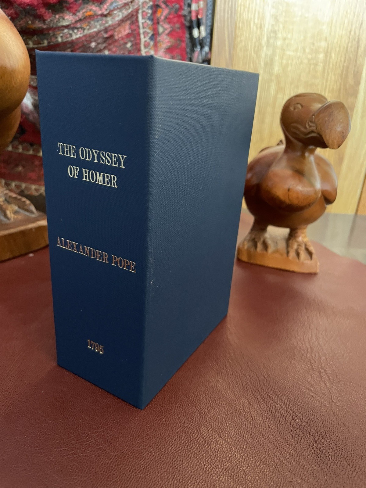 The Odyssey – Homer – Alexander Pope (1795) Leather Bookbinding and Box