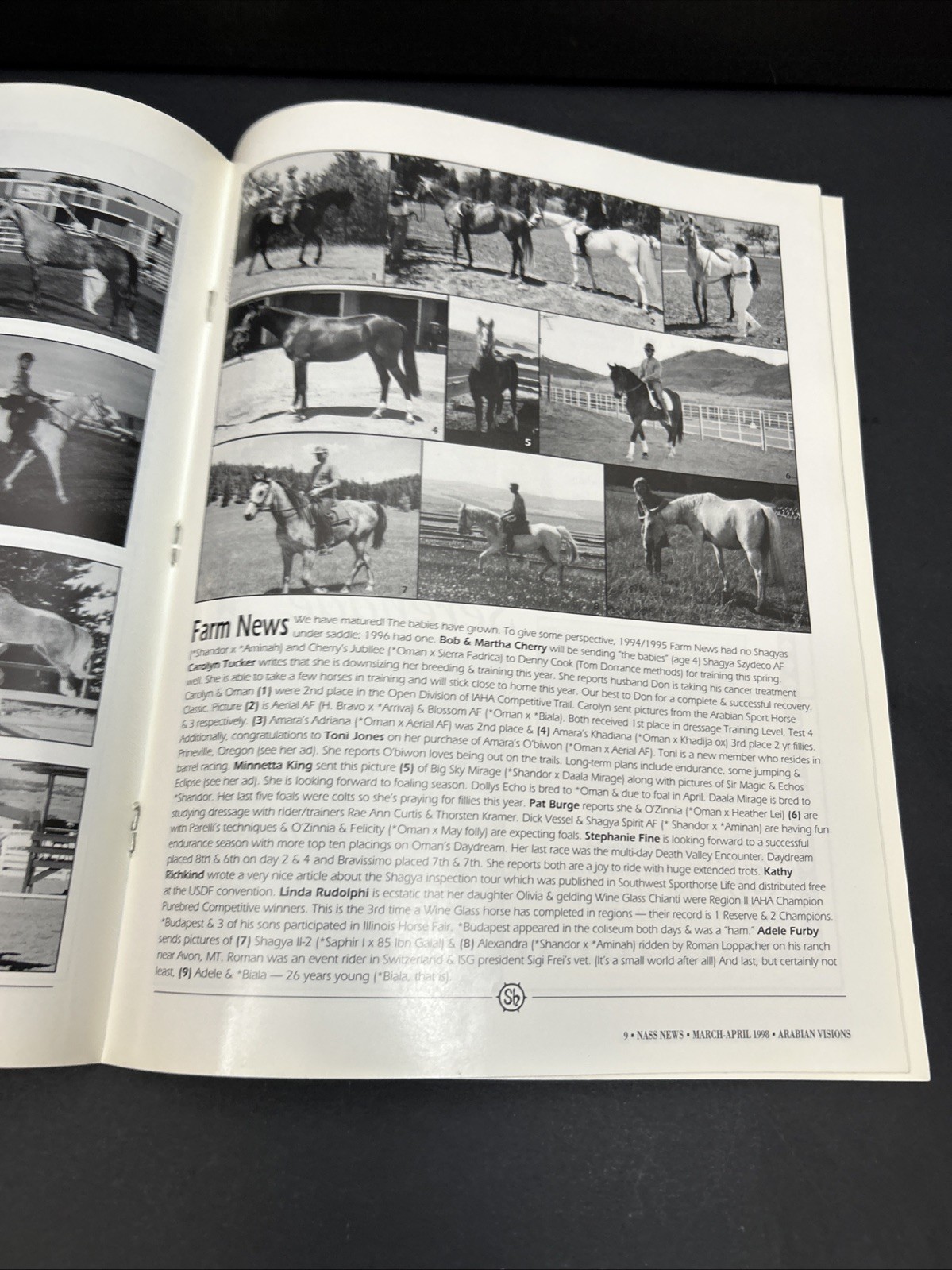 Arabian Visions Magazine Horse March – April 1998 Vintage