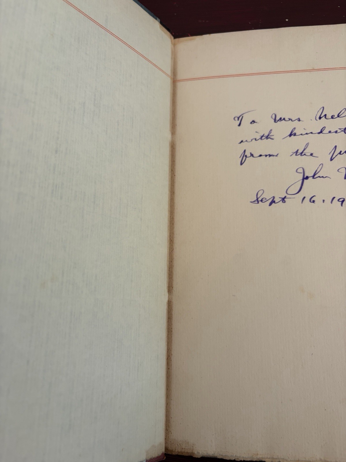 An Original Leaf From the Bible of the Revolution, John Howell, 1930, Signed