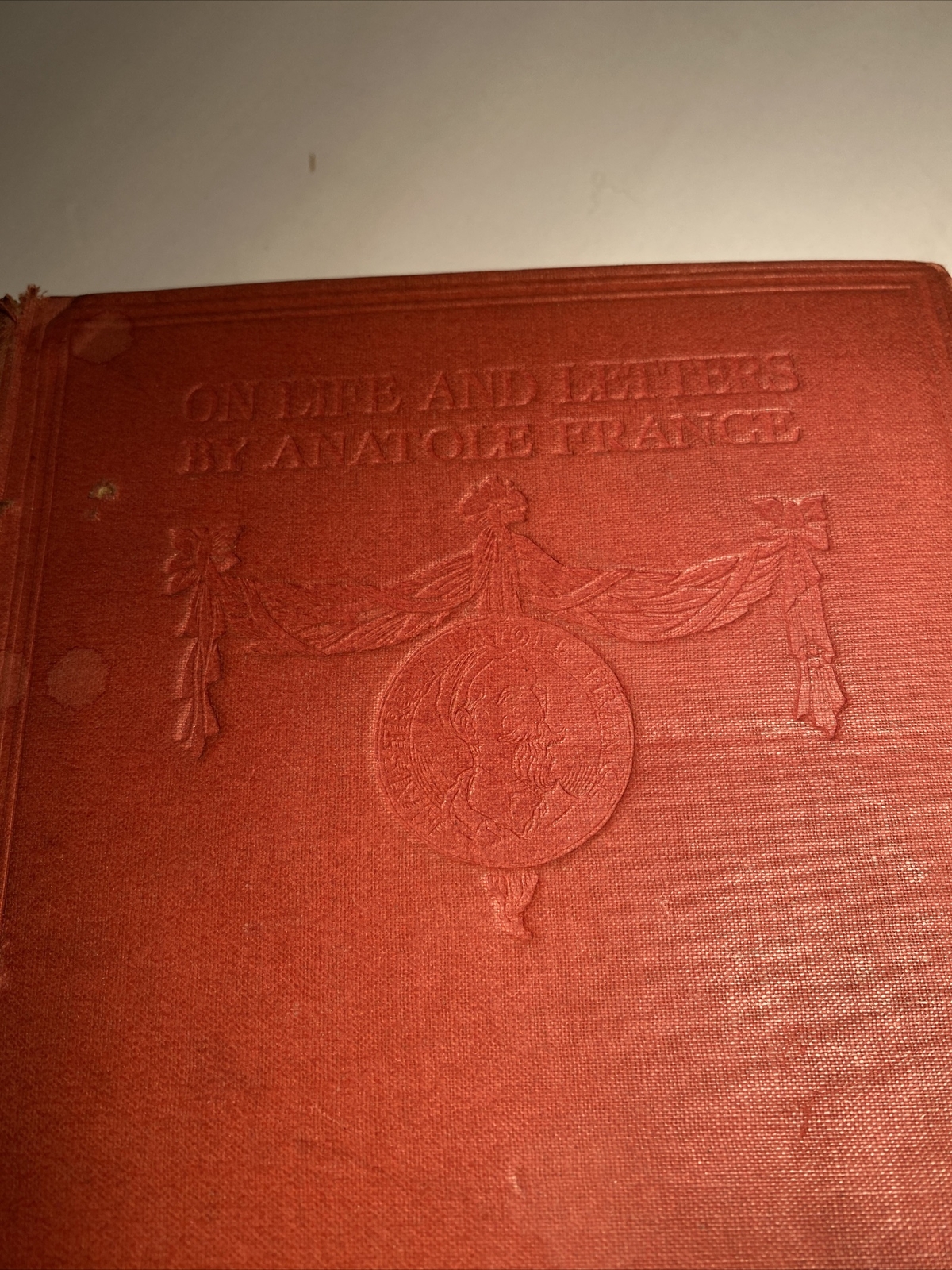 Antique Book On Life And Letters By Anatole France 1916 ab5