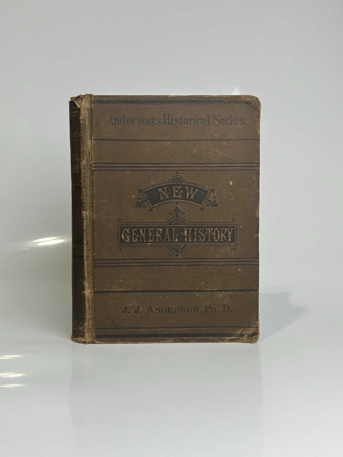 New Manual Of General History By John J. Anderson 1882 Edition HC Book