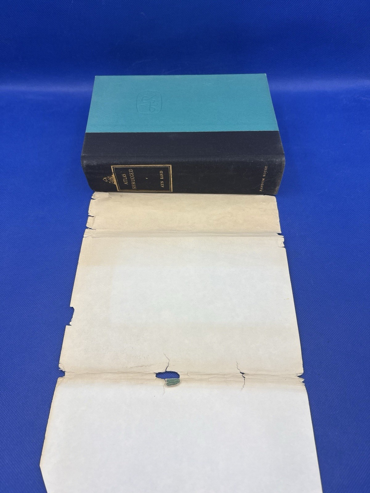 Atlas Shrugged by Ayn Rand (1957) 1st Edition 22nd Printing Random House HC DJ