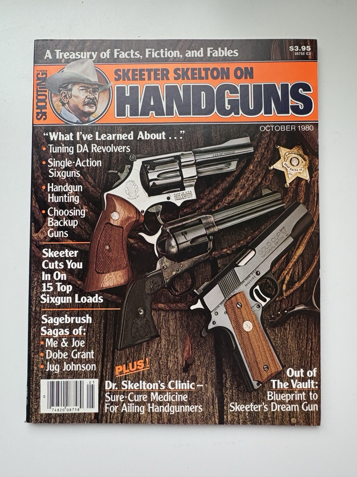 Skeeter Skelton On Handguns Shooting Times 1980 Firearms Reference Vintage *READ