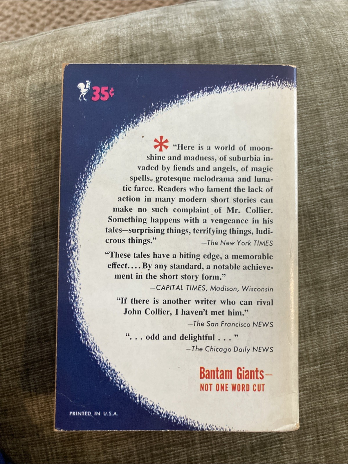 Fantasy Vintage Pb, Fancies & Goodnights, Collier, Bantam A1106, 1pb 1953, pg G