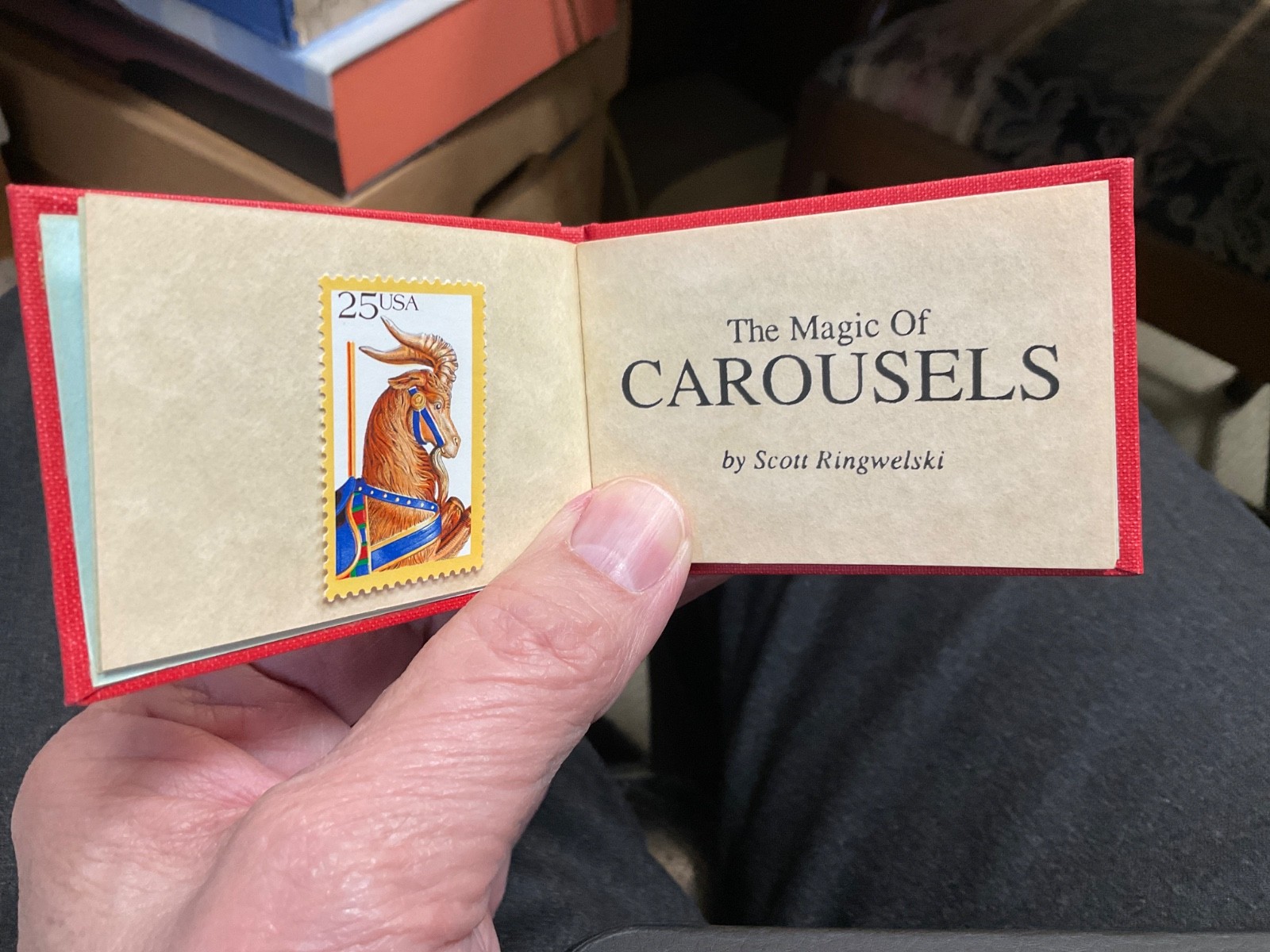 Windcrest Pr. 1989 Valentine Poska Miniature—Ringwelski, The Magic of Carousels