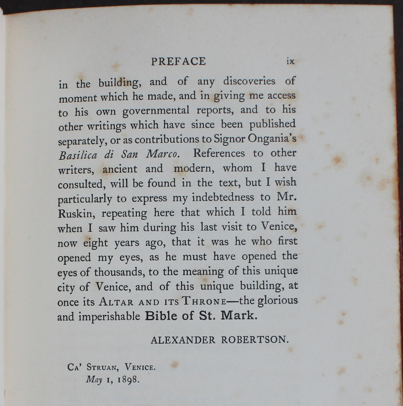 Rare Antique Old Book St. Mark’s Church Venice 1898 Illustrated Italy Europe ⭐️