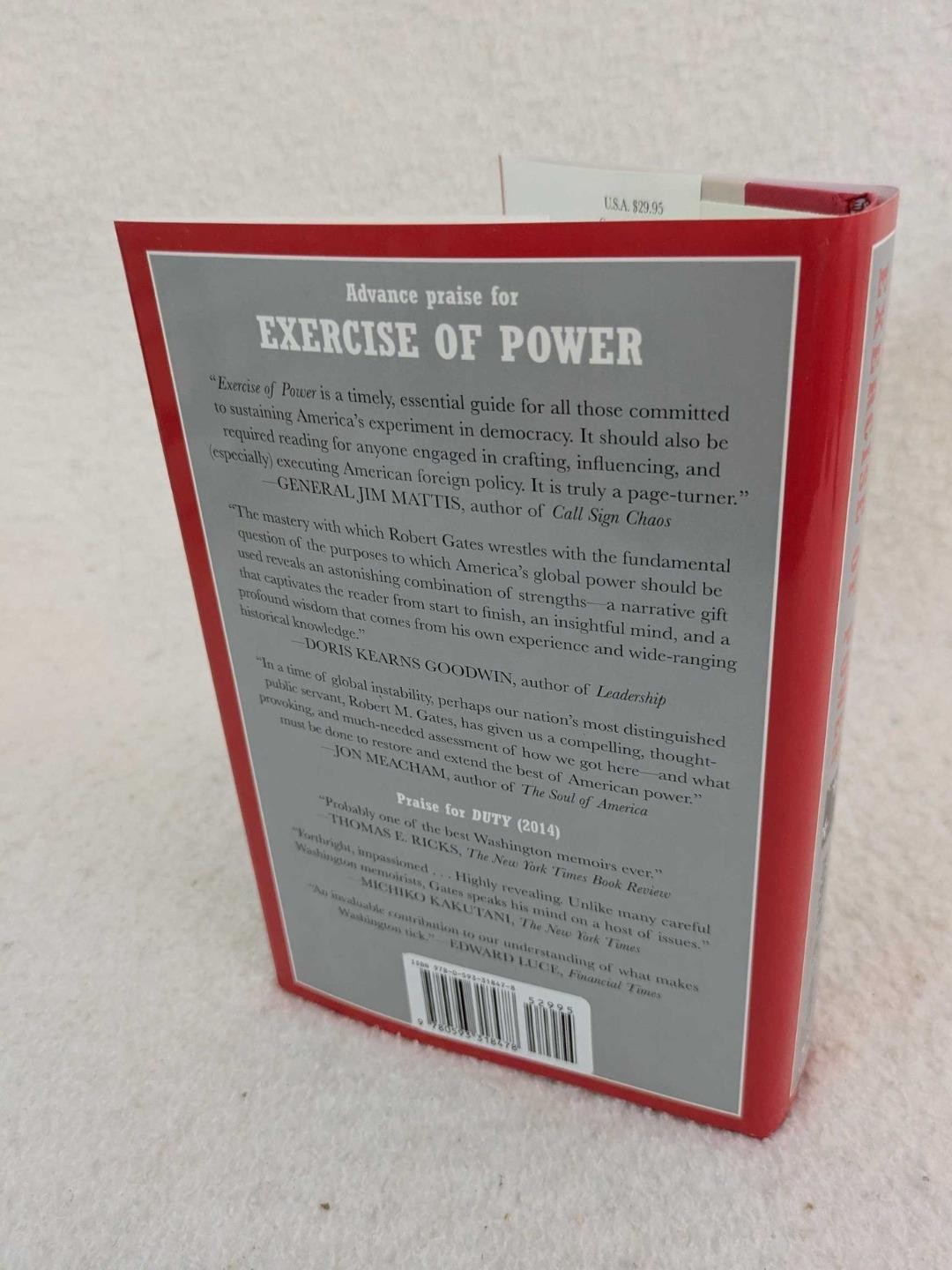 SIGNED Robert M. Gates EXERCISE OF POWER 2020 Alfred A. Knopf, NY 1st/1st