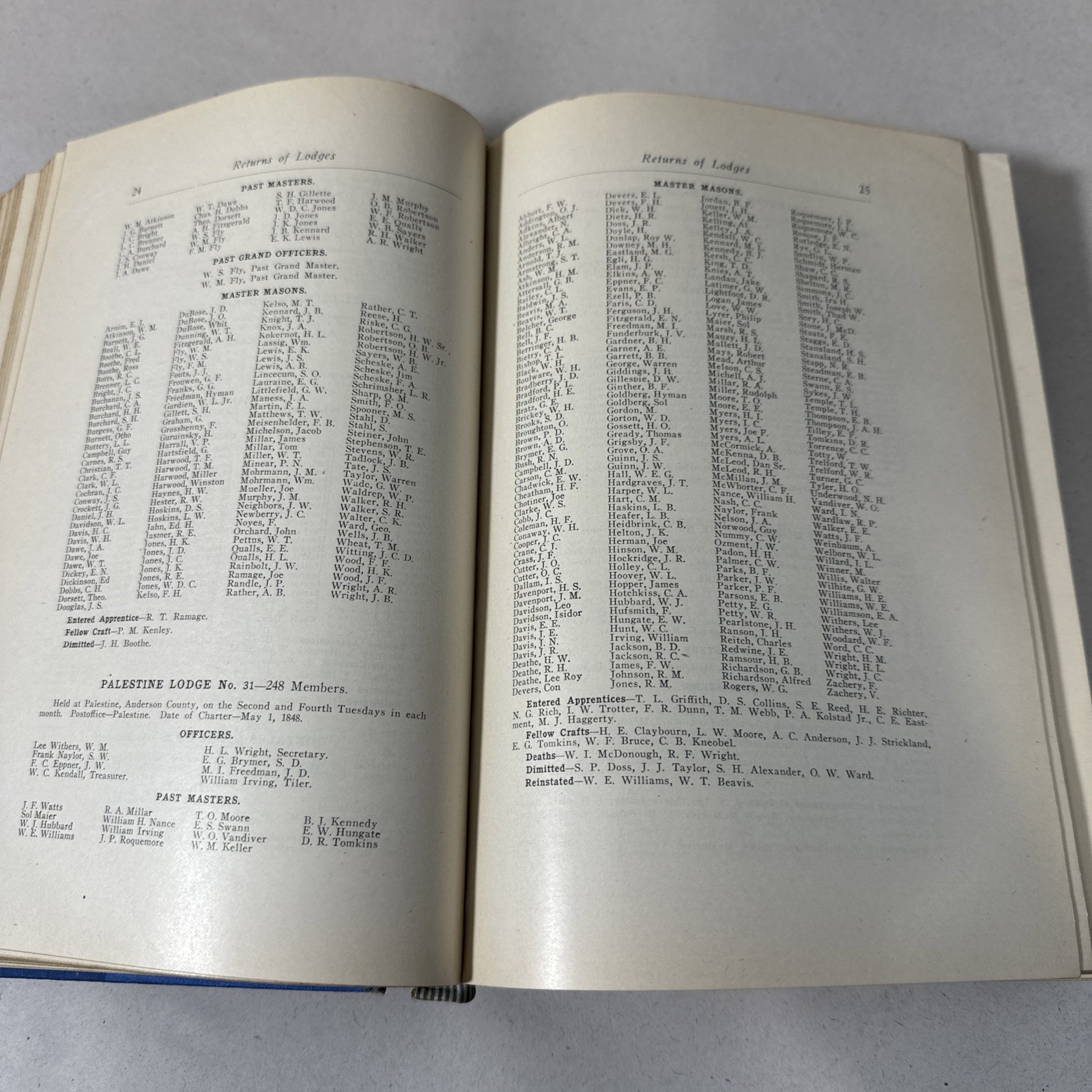 Proceedings M.W. Grand Lodge Texas 1916 Freemasonry Rare Book History
