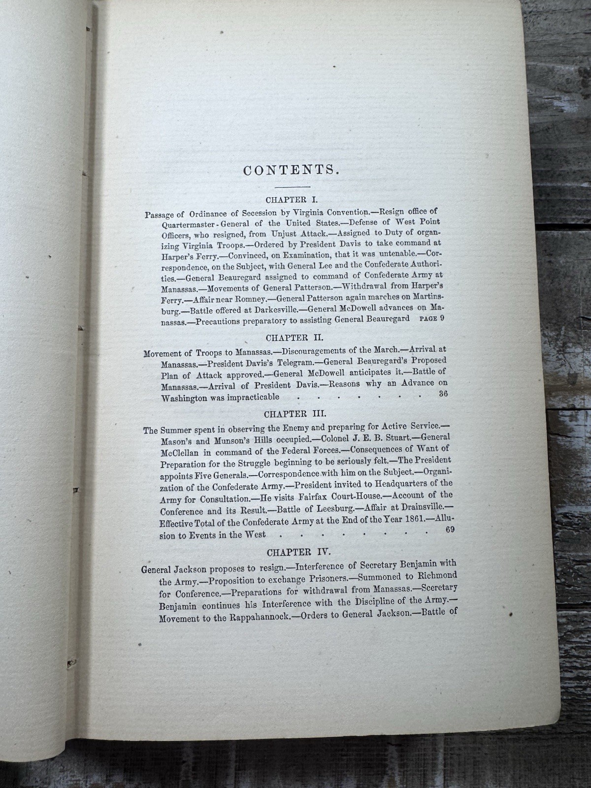 1874 Antique Civil War Book “Narrative of Military Operations” Johnston