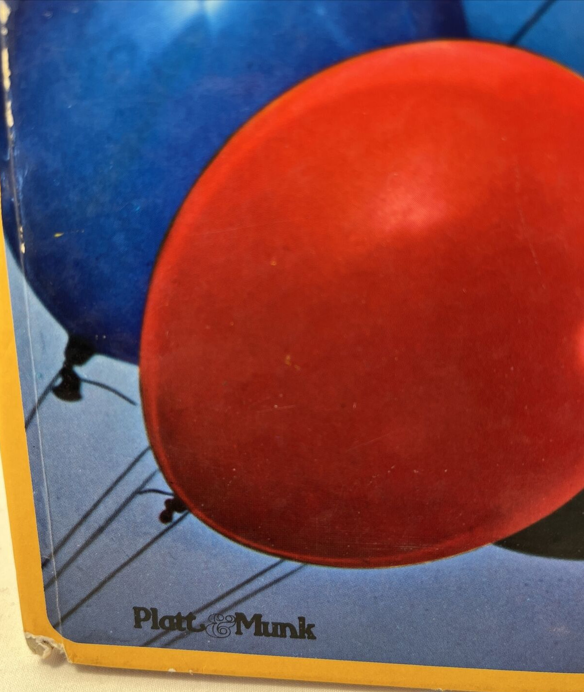 Baby’s First Toys Platt & Munk Teddy Board Book Hardcover Japan 1978 Vintage