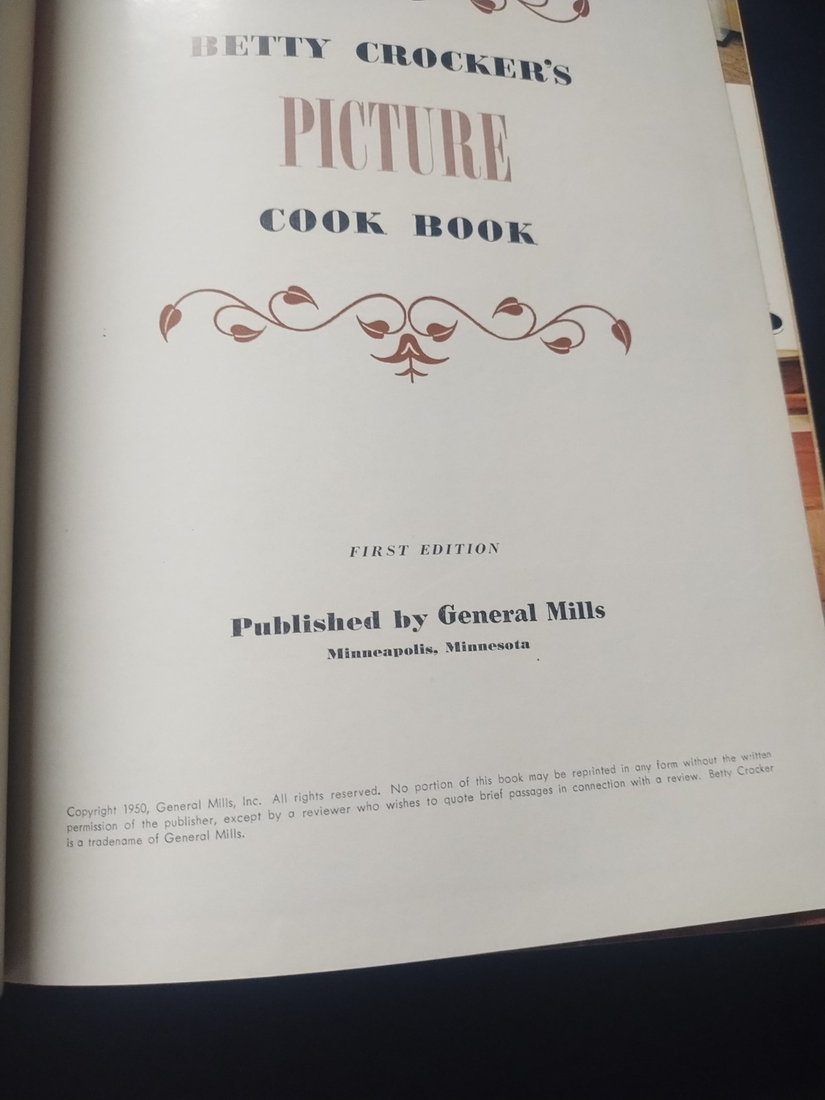 Betty Crocker’s Red Picture Cook Book Vintage 1950 1ST EDITION Hardcover