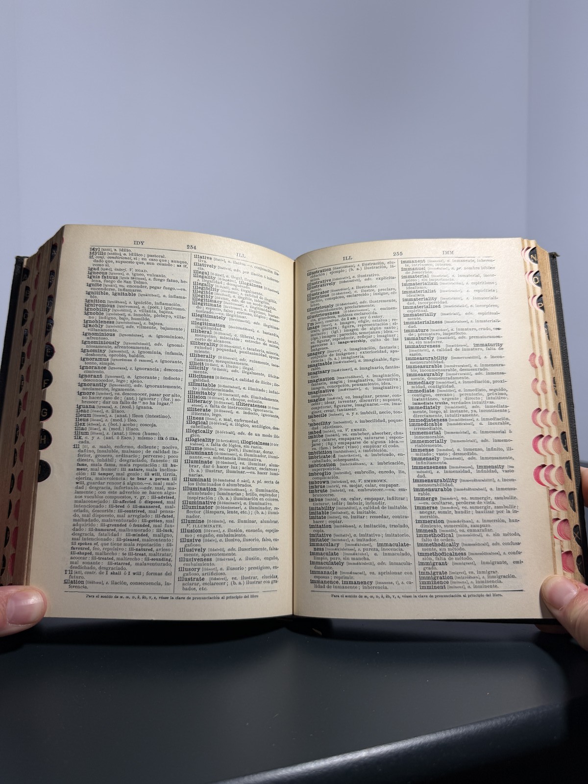 1924 Appleton’s New Spanish-English Dictionary Arturo Cuyás Hardcover Antique