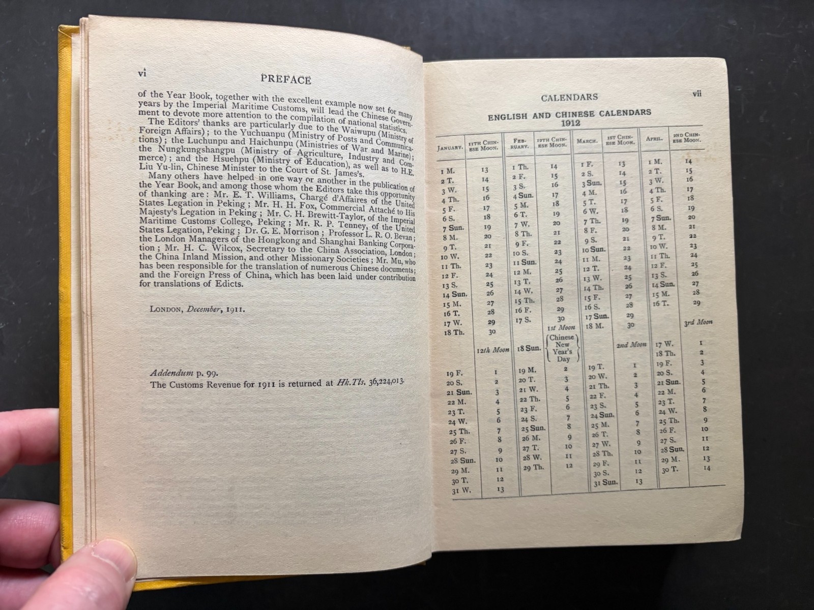 SCARCE !! The China Year Book 1912 by Bell and Woodhead 1912 1st Ed. HC VG!