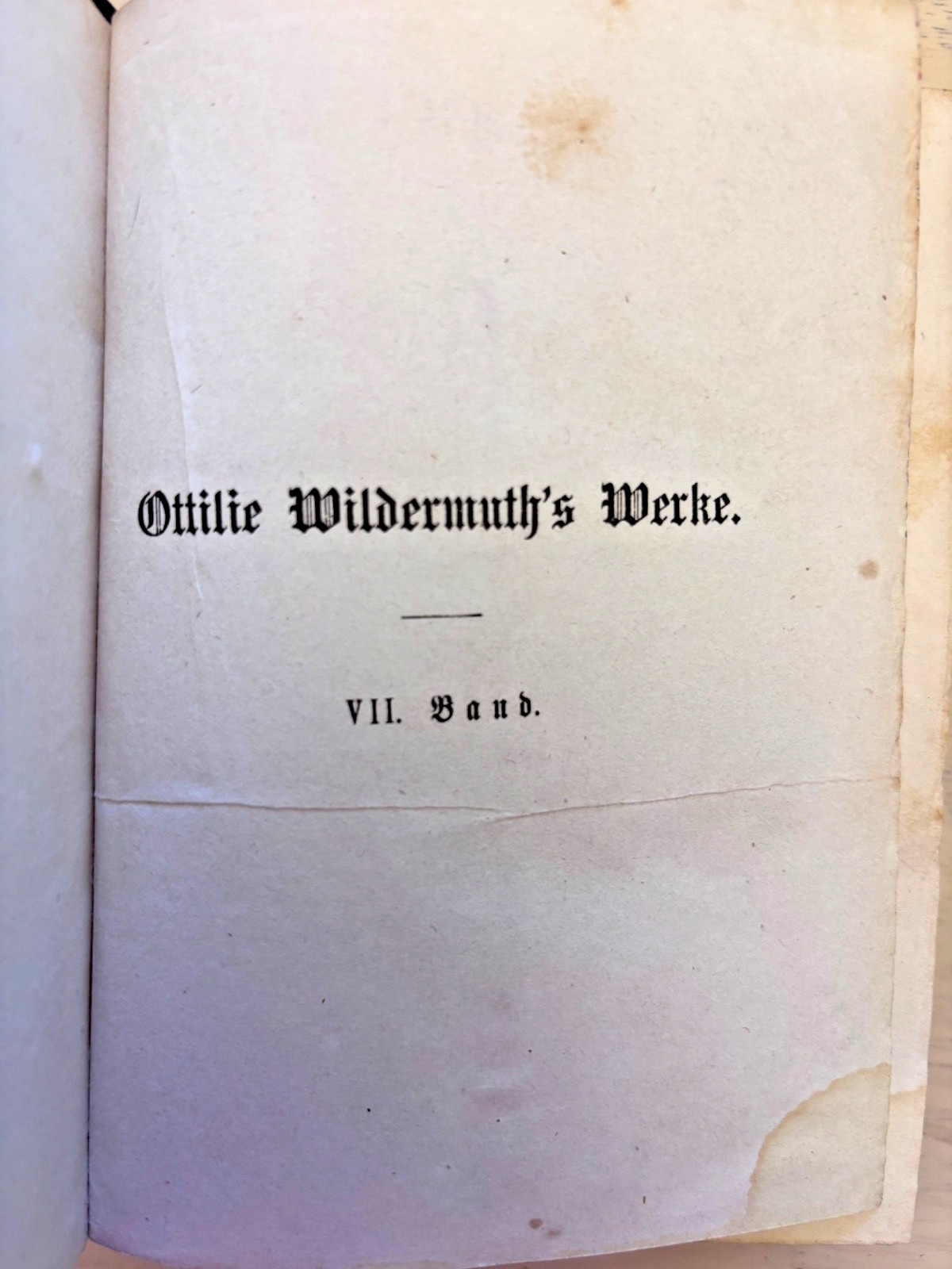 Antique German Book Ottilie Wildermuth Werke 1862 Victorian Embossed Cameo HC