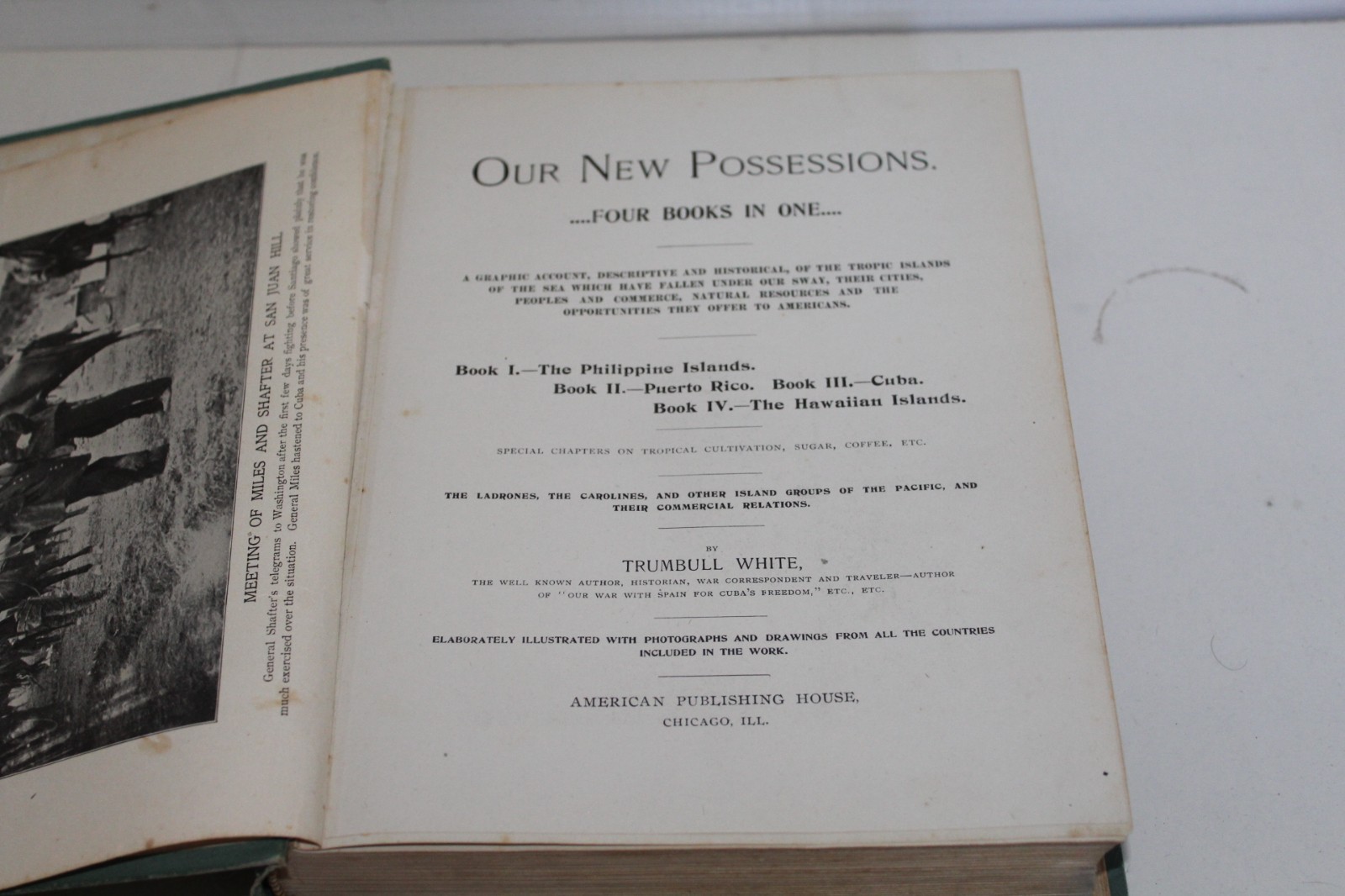 Antique Book 1898 Our New Possessions Philippine Islands Puerto Rico Cuba Hawaii