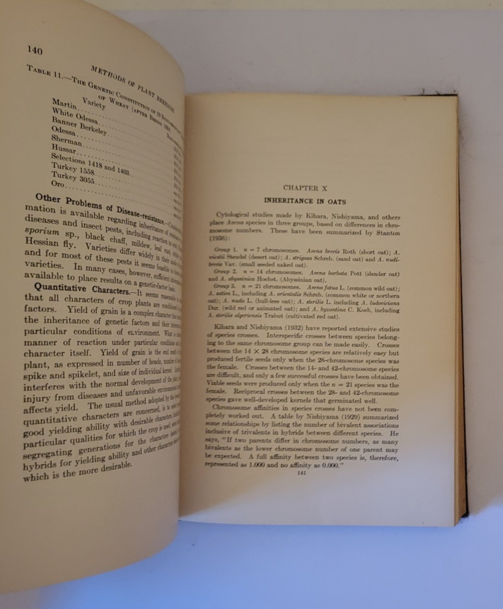 Methods of Plant Breeding by Hayes and Immer- First Edition (1942)