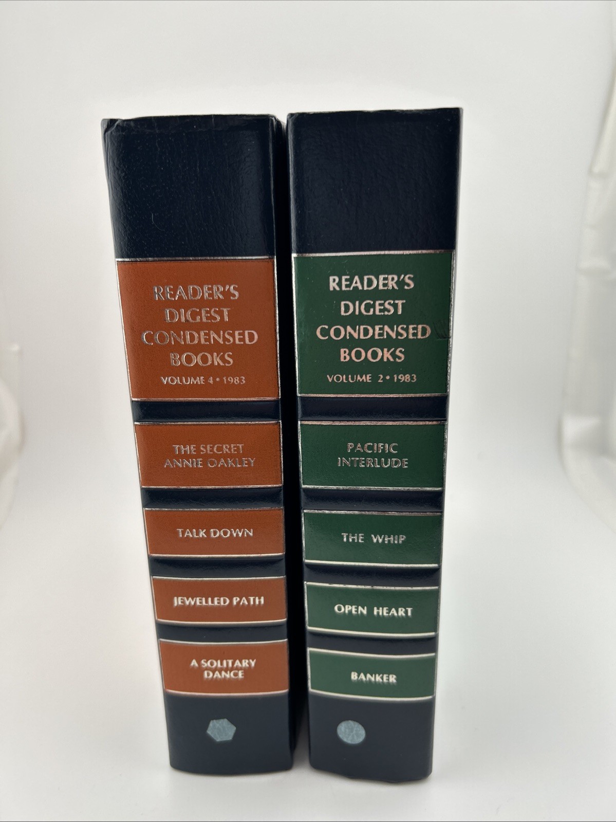 Vintage Readers Digest Condensed Books: 1983 Volumes 2 & 4 Good Shape