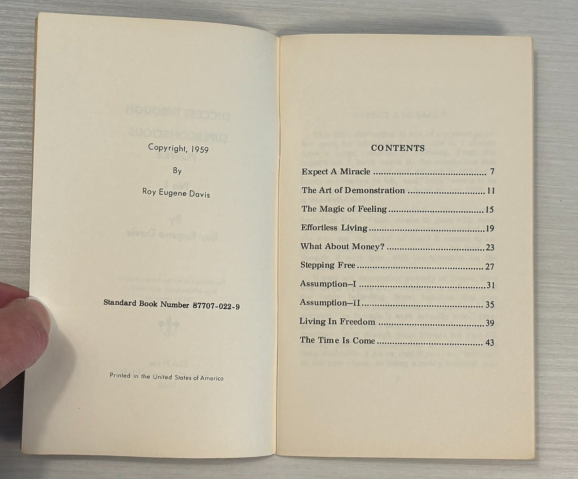 Success Through Superconscious Power 1 & 2 Roy Eugene Davis 1968 CSA Yogananda