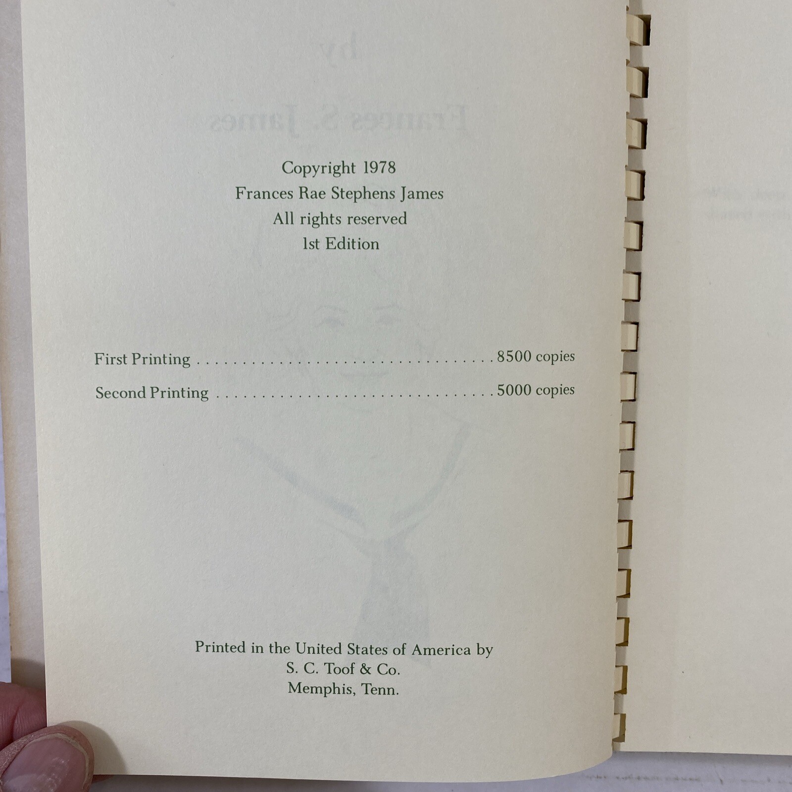 Let’s Have a Party, Frances S James, First Edition, 1978 Trade Paperback Spiral