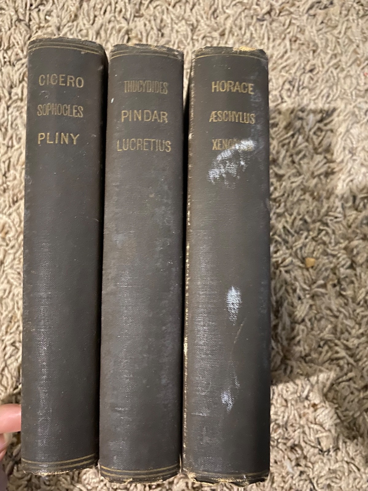 Ancient Classics for English Readers Lot of 3 Vintage Books Includes: • Cicero,