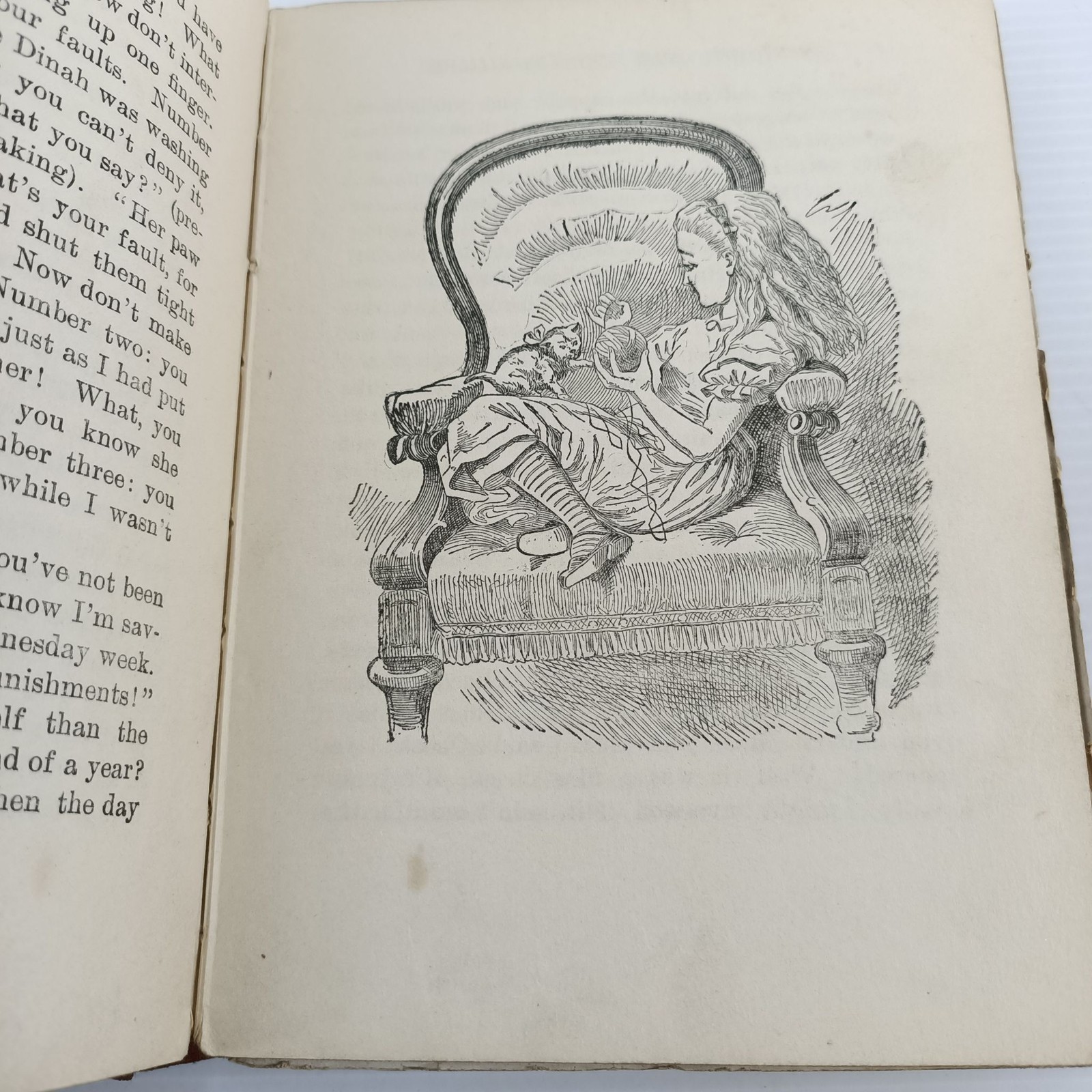 Lewis Carroll Through The Looking-Glass c1899 Inscribed Illustrated Plates Book