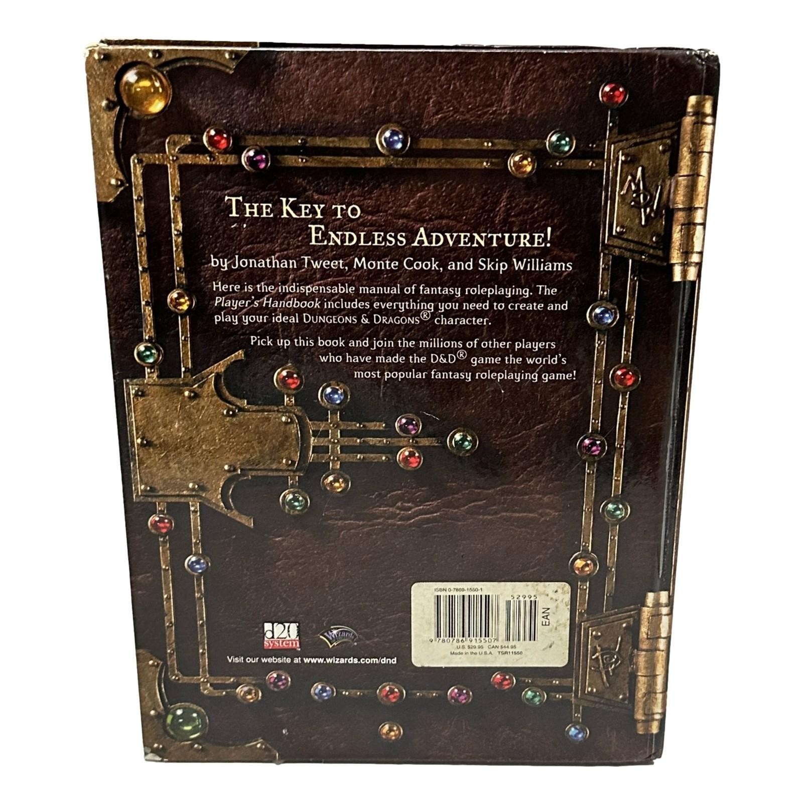 Dungeons & Dragons Players Handbook Rulebook 3.0 Core I WTC D20 HC Book
